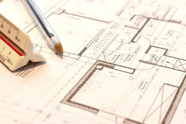 Image of architect Kent drawings